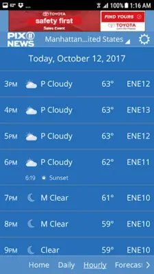 PIX11 NY Weather android App screenshot 1