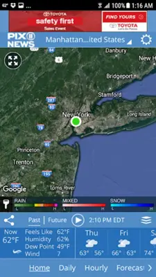 PIX11 NY Weather android App screenshot 4